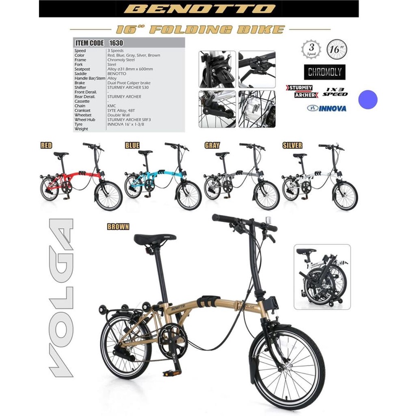 Folding bike benotto Budget Bicycle