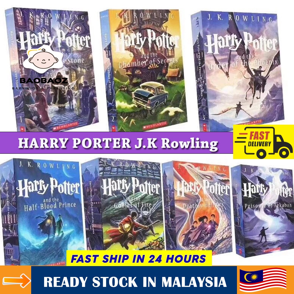 Harry Potter The Complete Series Novel Fiction English Story Book ...