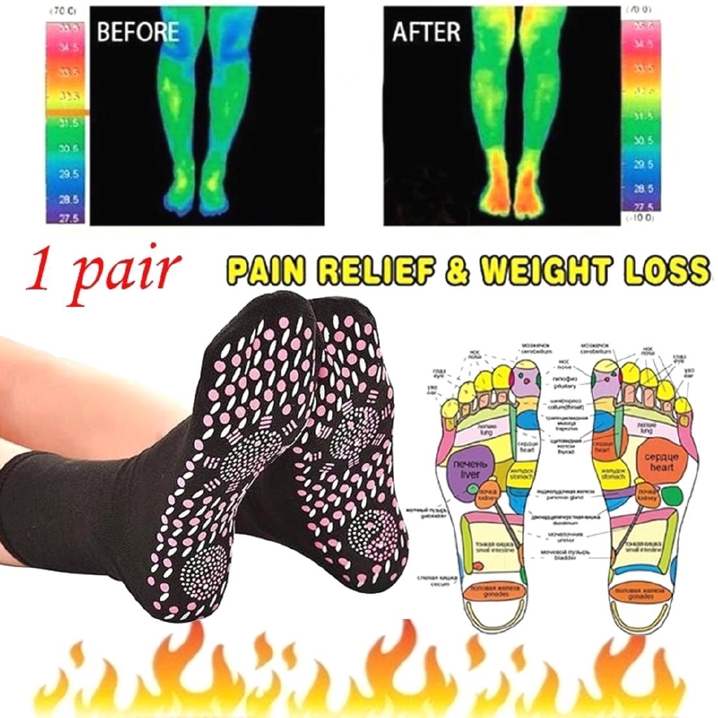 Pain Magnetic Therapy Foot Care Socks Feet Comfort Socks Shopee