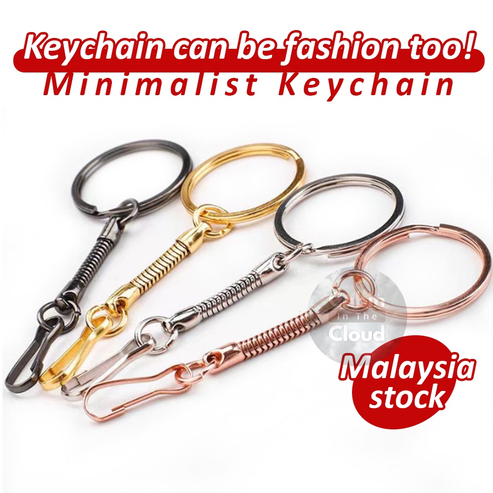 Screw Eye Pin Key Snake Chain Key Ring Keychain Bronze Rhodium Gold Key Rings Split Rings Screw Leather Craft Making New