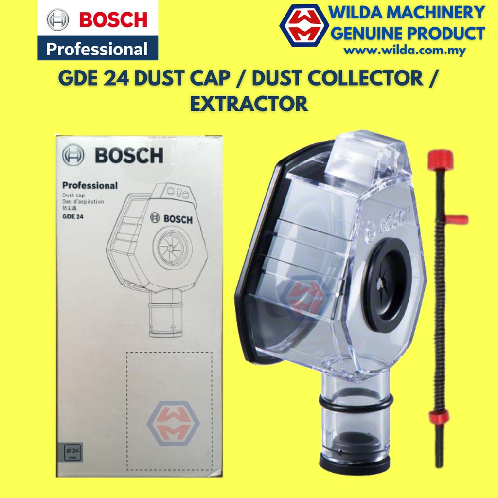 Bosch GDE 24 Dust Cap / Dust Collector / EXTRACTOR for Impact Drill and Rotary Hammers (Hole or
