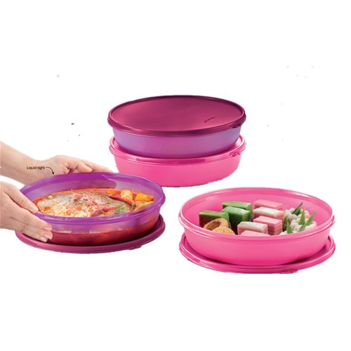 Tupperware Large Modular Bowl (1) 2L Purple/Pink | Shopee Malaysia