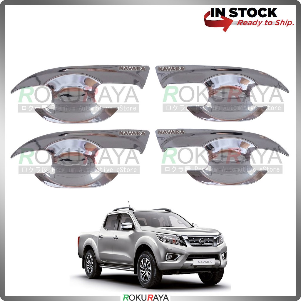Nissan Navara NP300 Door Handle Cover Garnish Trim ABS Plastic (CHROME