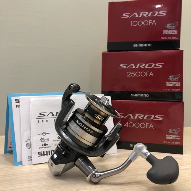 Shimano Saros Fa Spinning Fishing Reel With 1 Year Warranty Shopee Malaysia