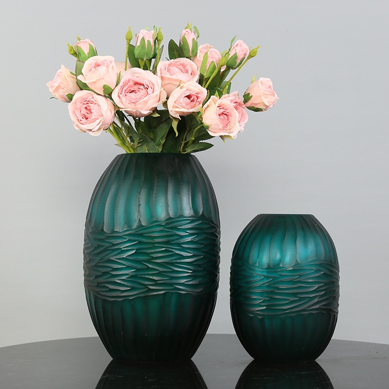 HandGrinding Modern Minimalist Glass Vase Living Restoran Model