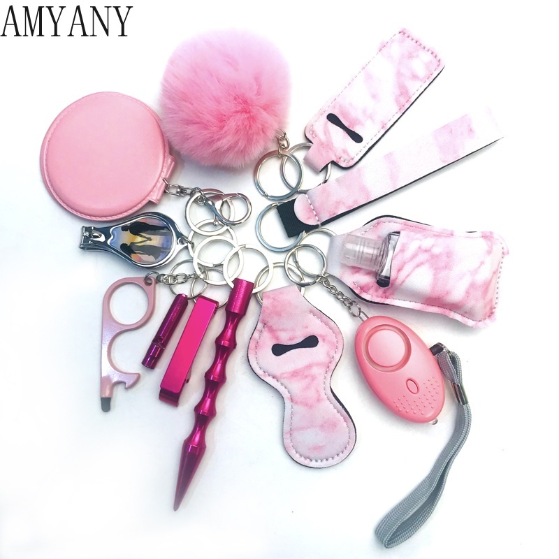 10pcs Personal Alarm Safety Defense Keychain,Safety Keychain