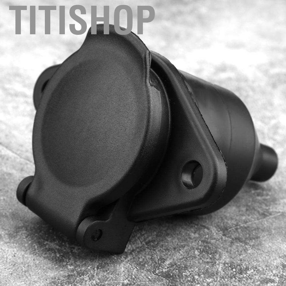 Multi Essential Titishop 24V 7 Pin Trailer Plug Socket Connector Adapter Fit Car Semi Truck