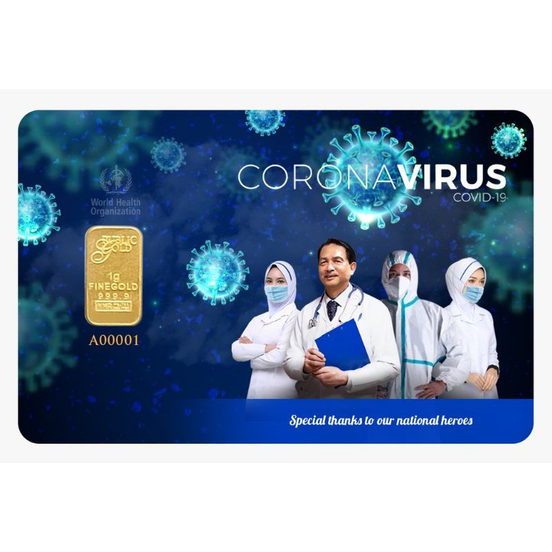 Public Gold LBMA Bullion Bar 1g (Au 999.9) - Covid 19