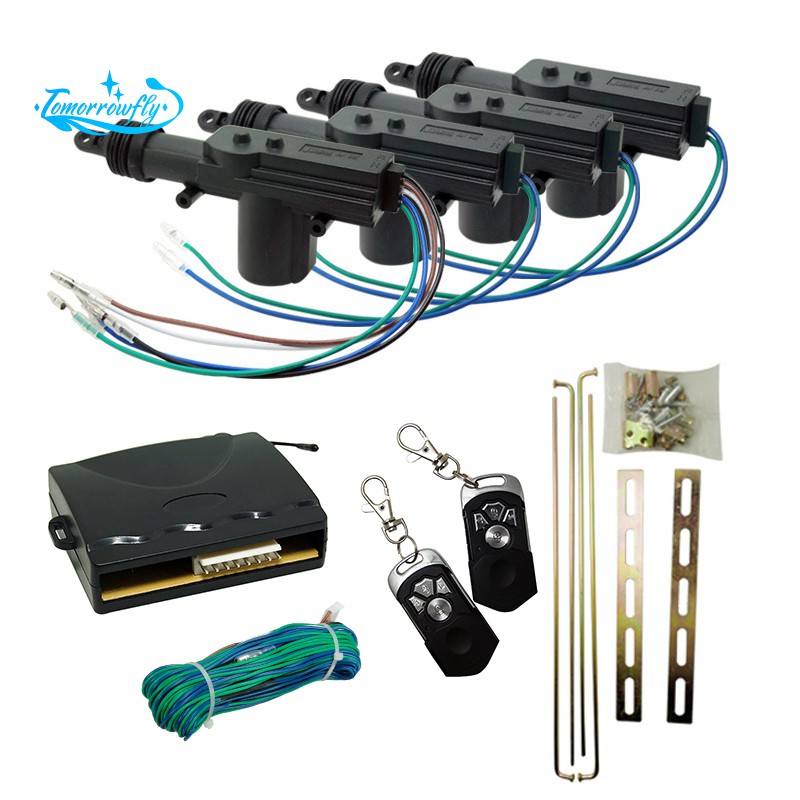 Universal 2 4 Door Power Lock Unlock Kit Keyless Remote Control