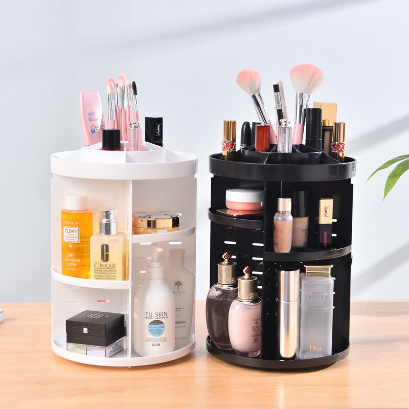 Rotate Cosmetic Makeup Storage Box / Organizer Tempat Letak Barang ...