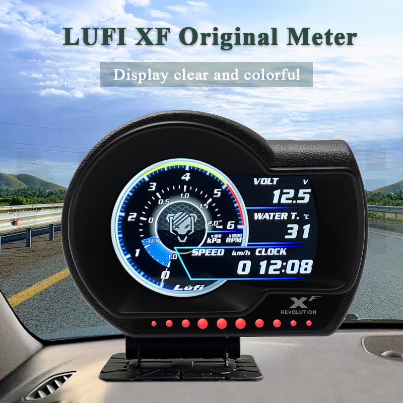 Original Lufi XF Revolution OBD OBD Meter Smart Digital Multi English Version Gauge Shopee