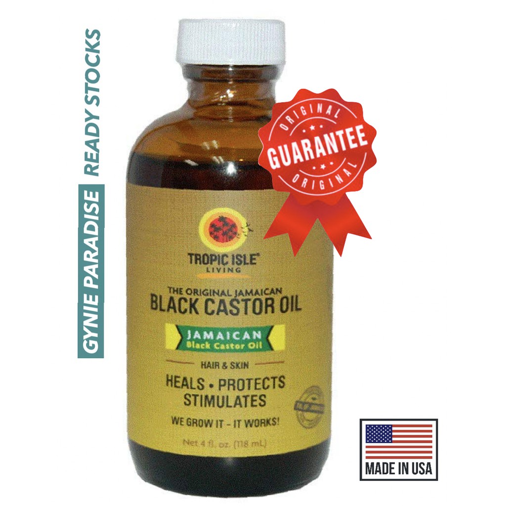 Ready Stocks Organic Tropic Isle Jamaican Black Castor Oil 118ml 237ml Hair Growth Skin Care Usa Shopee Malaysia