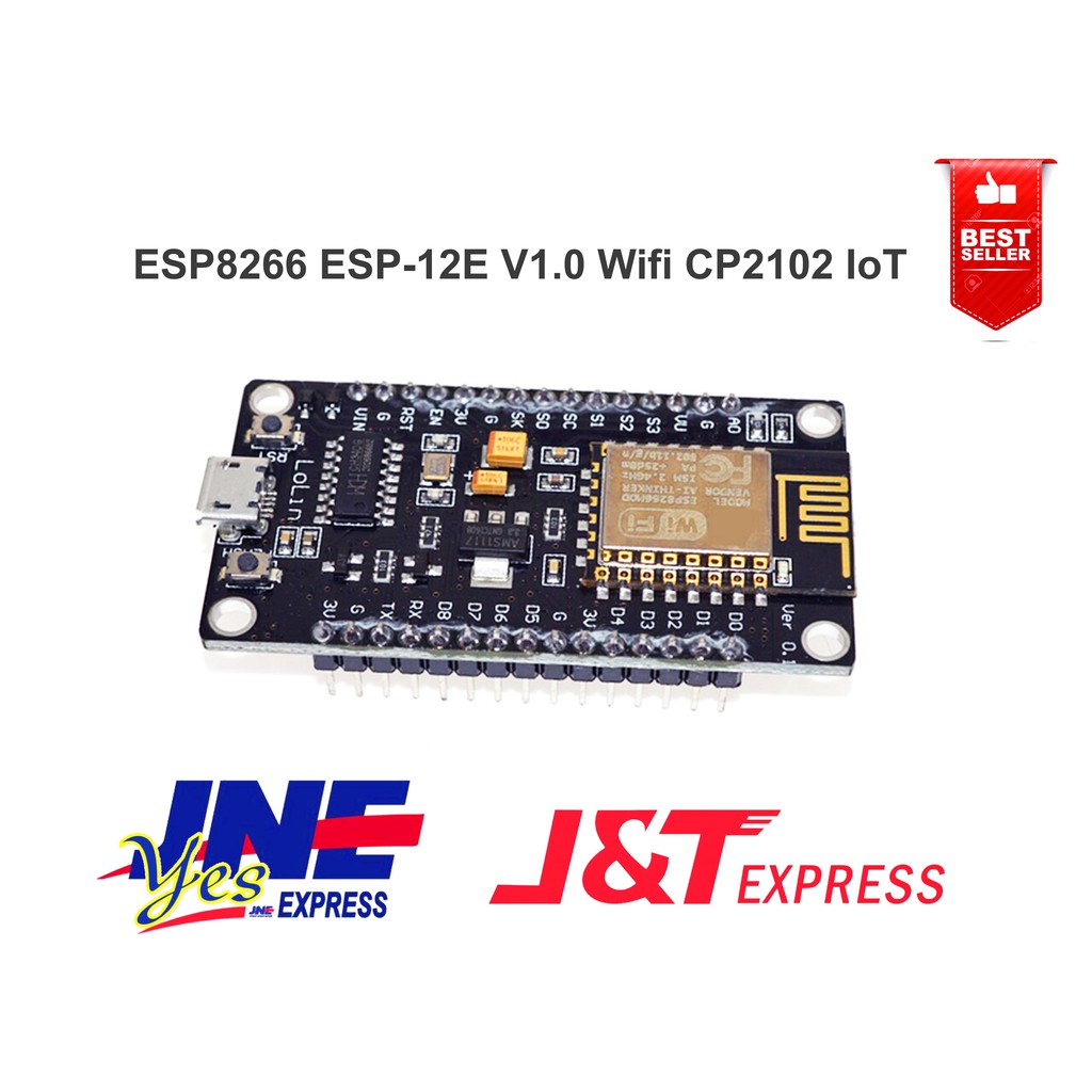 Esp8266 ESP-12E V1.0 Wifi CP2102 IoT - NEW - HIGH QUALITY | Shopee Malaysia