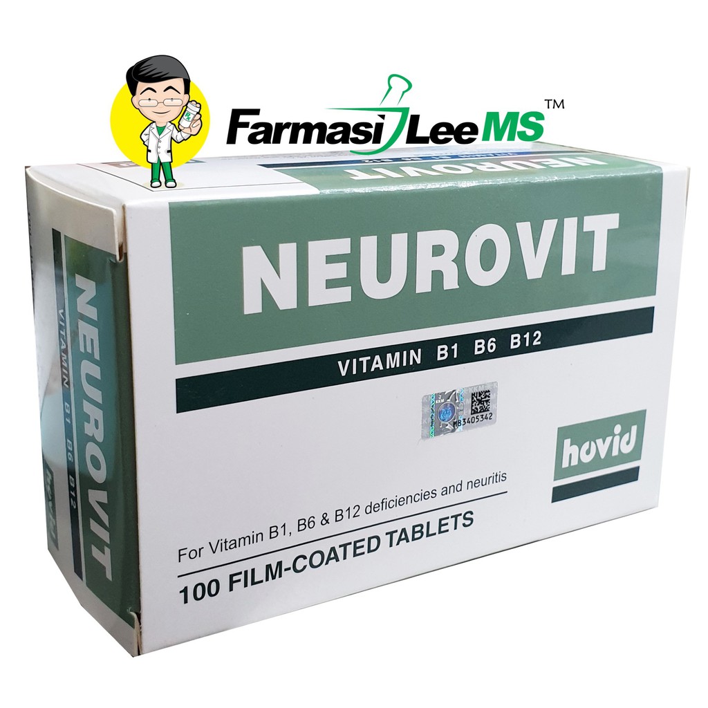 Neurovit Vitamin B1 B6 B12 tablets 100s (Exp 07/2023) Shopee Malaysia