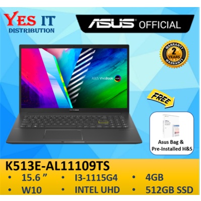 PC Portable ASUS VIVOBOOK K513E 15 Pouces OLED - Intel I3 - Argent (Occasion)