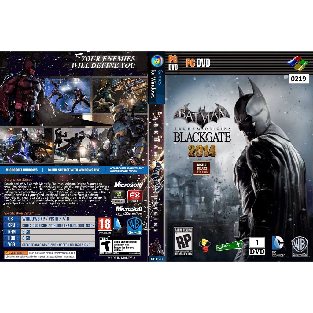 PC) Batman Arkham Origins Blackgate | Shopee Malaysia