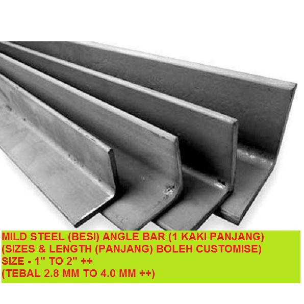 Angle Bar Mild Steel Size Besi Shopee Malaysia My XXX Hot Girl