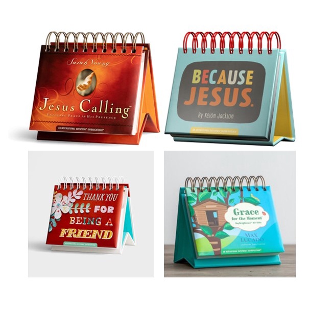 Motivational Inspirational Perpetual Daily Flip Calendar Devotional 