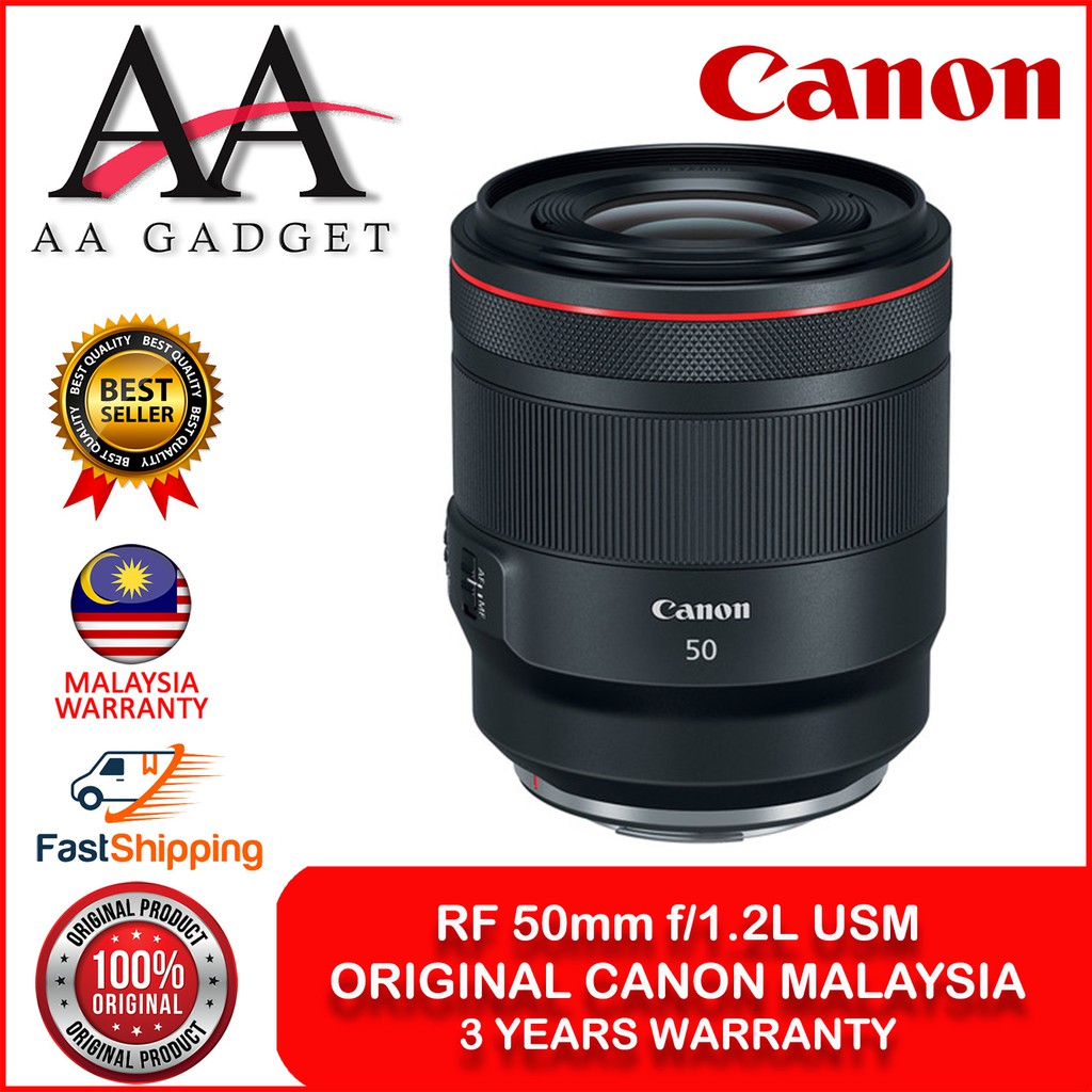Canon RF 50mm f1.2L USM RF50mm Ship from Malaysia (Original Canon Malaysia)