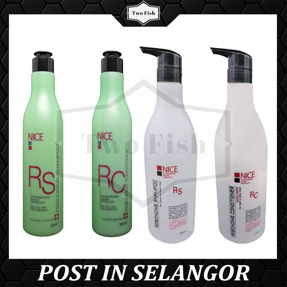 TFM NICE Rebonding Protein Shampoo & Conditioner 300ML/1L Shopee Malaysia