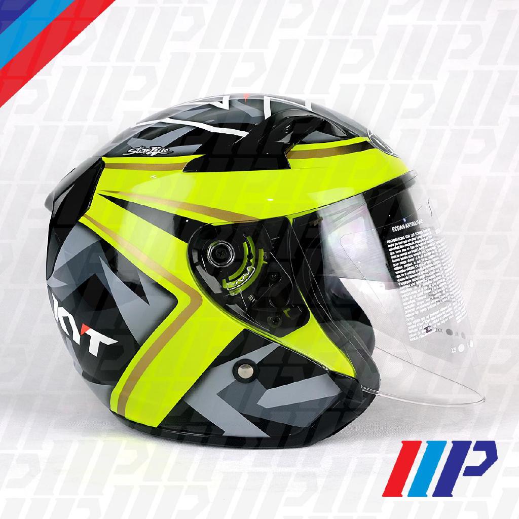 KYT Venom ESPARGARO 2017 Double Visor Open Face Helmet Shopee Malaysia
