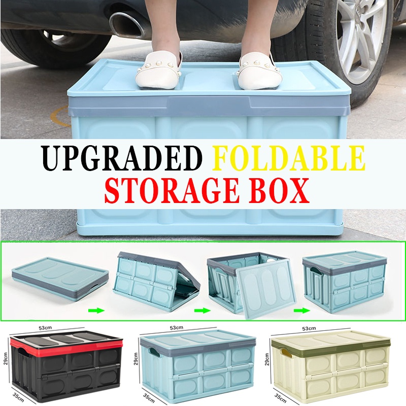Foldable Storage Box Trolley Box Collapsible Bin Container Box