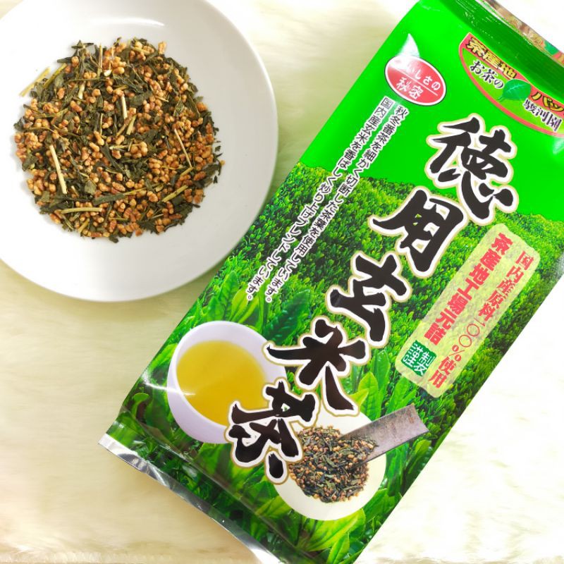 德用玄米茶300g 日本糙米绿茶japan Genmaicha Brown Rice Green Tea Shopee Malaysia