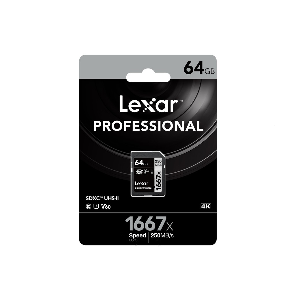 Lexar 64GB Professional 1667 x SDXC UHS-II / U3 V60 250 / 120 MB/s Memory  Card | Shopee Malaysia