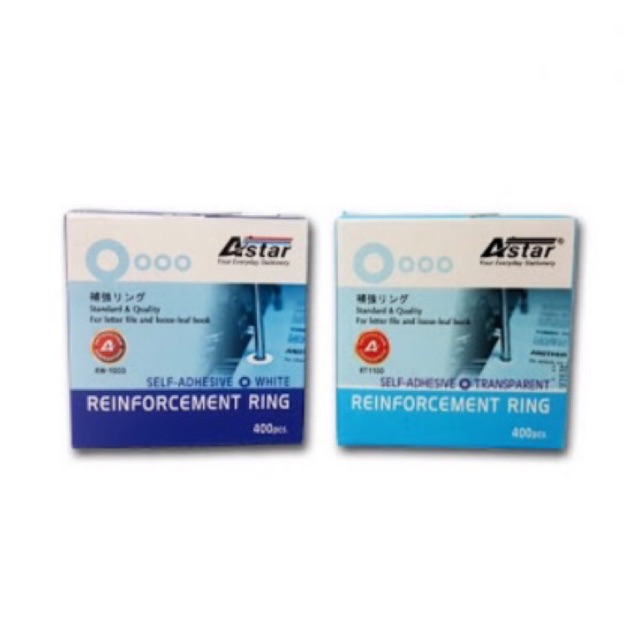 Astar Reinforcement Ring Transparent RT1100 / White RW1100 (400pcs/Box ...