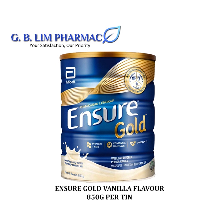 Ensure Gold Vanilla Adult Complete Nutrition 850GM ONE TIN (EXP: 30-11 ...