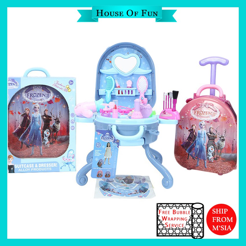 3In1 Frozen Makeup Dressing Table Toy Set Girls Princess Make up