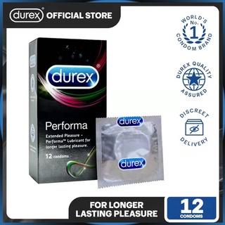 Durex Performa Mutual Climax Delay Ejaculation Condom Kondom For Men 12pcs Extra Long Time  杜蕾斯避孕套 凸点 螺纹 持久装