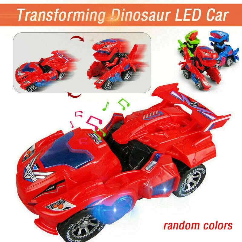 transforming dinosaur car