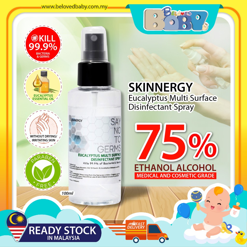 Skinnergy Eucalyptus Moisturising Anti Bacteria Spray Hand Sanitizer