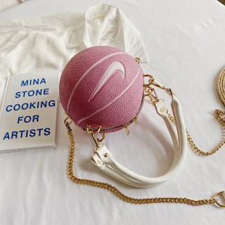 pink basketball bag