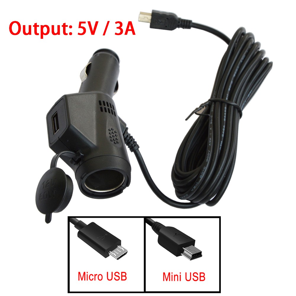 mini usb car charger for dash cam