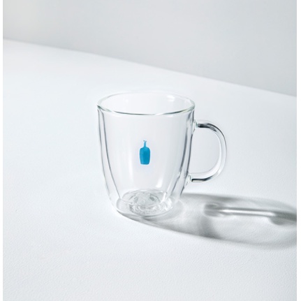 BLUE BOTTLE Bodum Double Wall Glass Mug 300ml