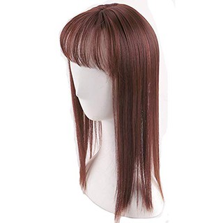 Invisible Hair Topper With 3d Fringe Crown Clip In Hair Piece For