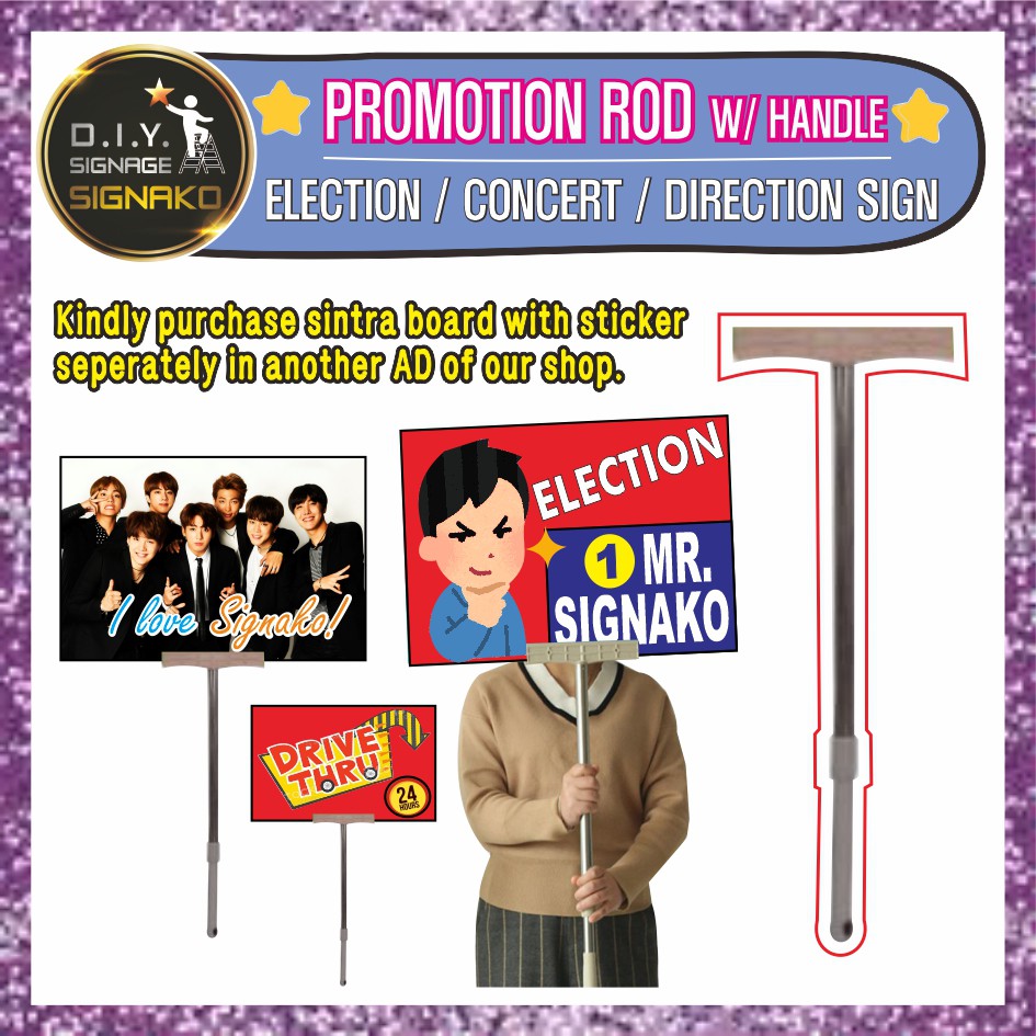 Rod Sintra Holder / Election Concert Direction Sign Kpop BTS Merchandise Store Event