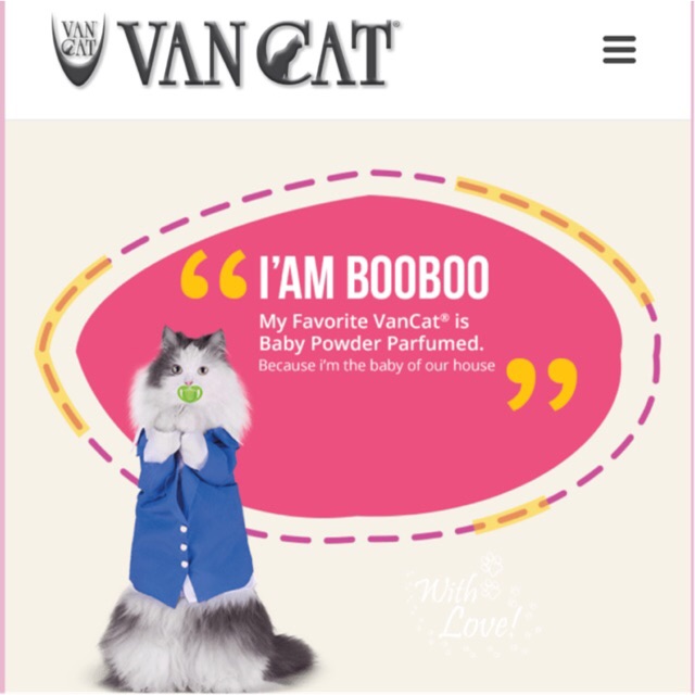 van cat baby powder