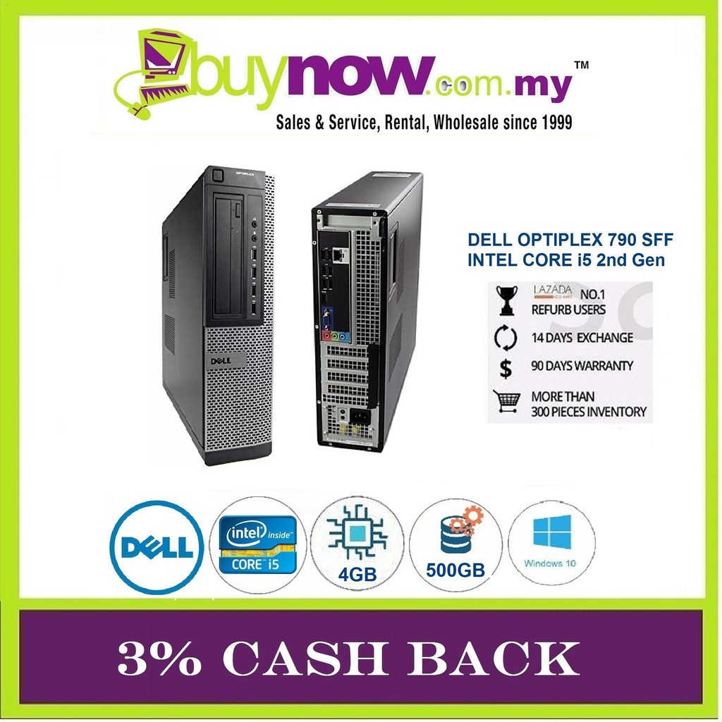 Refurbished Dell Optiplex 790 Sff I5 4gb 500gb Win 10 Pro 3 Cashback Shopee Malaysia