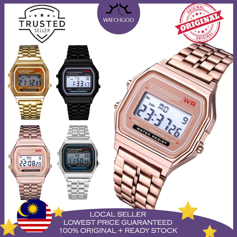 [WATCHGOD PROMO] 2 Years Warranty Original LED Digital Sports Unisex Men Women Ladies Watch Jam Tangan Lelaki Wanita