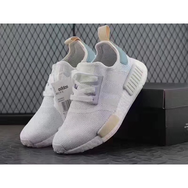 nmd white green