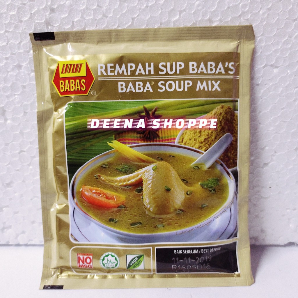 Ready Stock 25gm 250gm Rempah Sup Baba S Baba S Soup Mix Sup Ayam Berempah Baba Rempah Sup Ayam Daging Shopee Malaysia