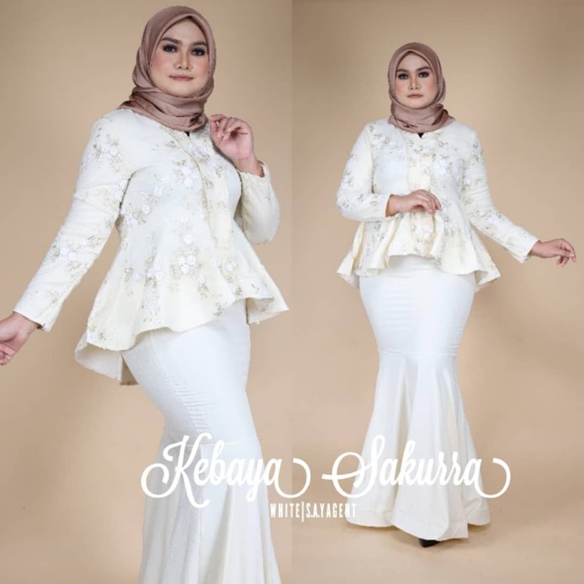 Kebaya Sakurra Plus Size Baju Raya 2020 Aidilfitri Fesyen Terkini Terbaru Shopee Malaysia