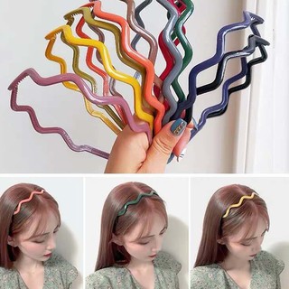 Korean Color Hairband Simple Headband Wash a Face Non-slip Cute Hairpin Headdress / 韩版流行发带