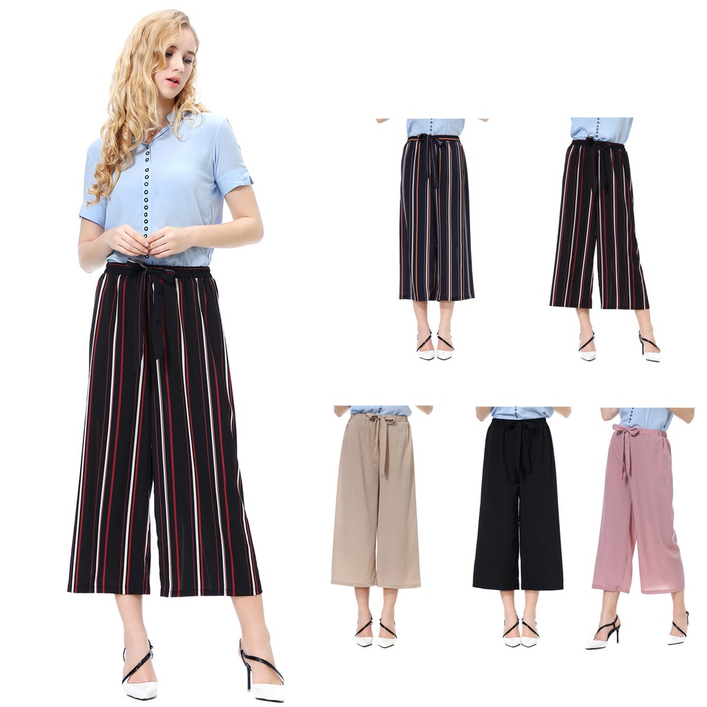 three quarter women's trousers