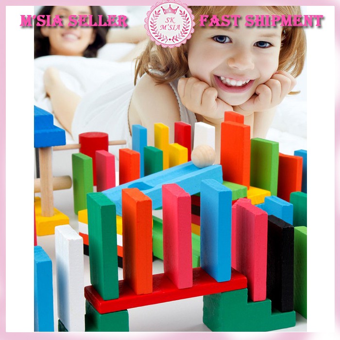 SKM 120pcs Domino Sets With Free Accessories Kids Educational Toys
