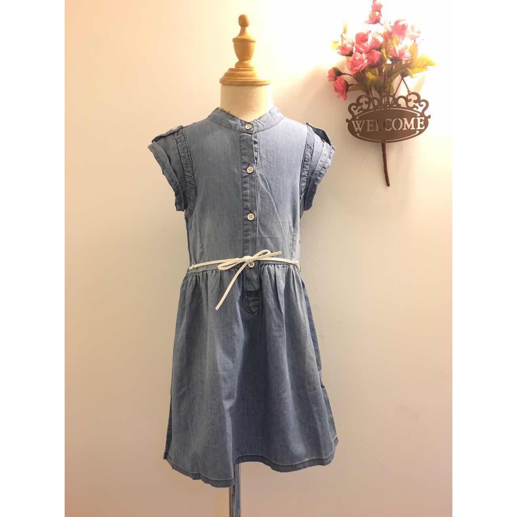 kids blue jean dress