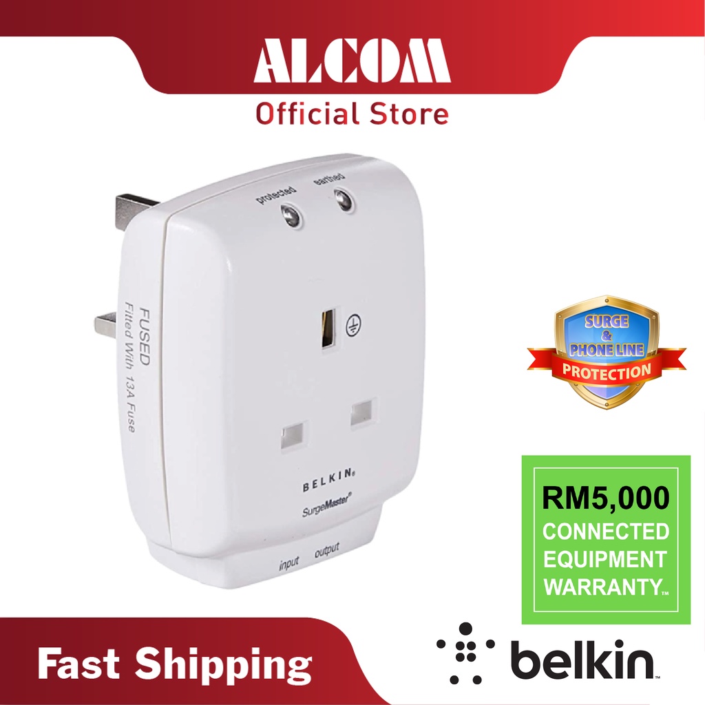 BELKIN F9H110vsaCW MasterCube, Power Surge Lightning Arrestor For ...